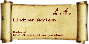 Lindtner Adrienn névjegykártya
